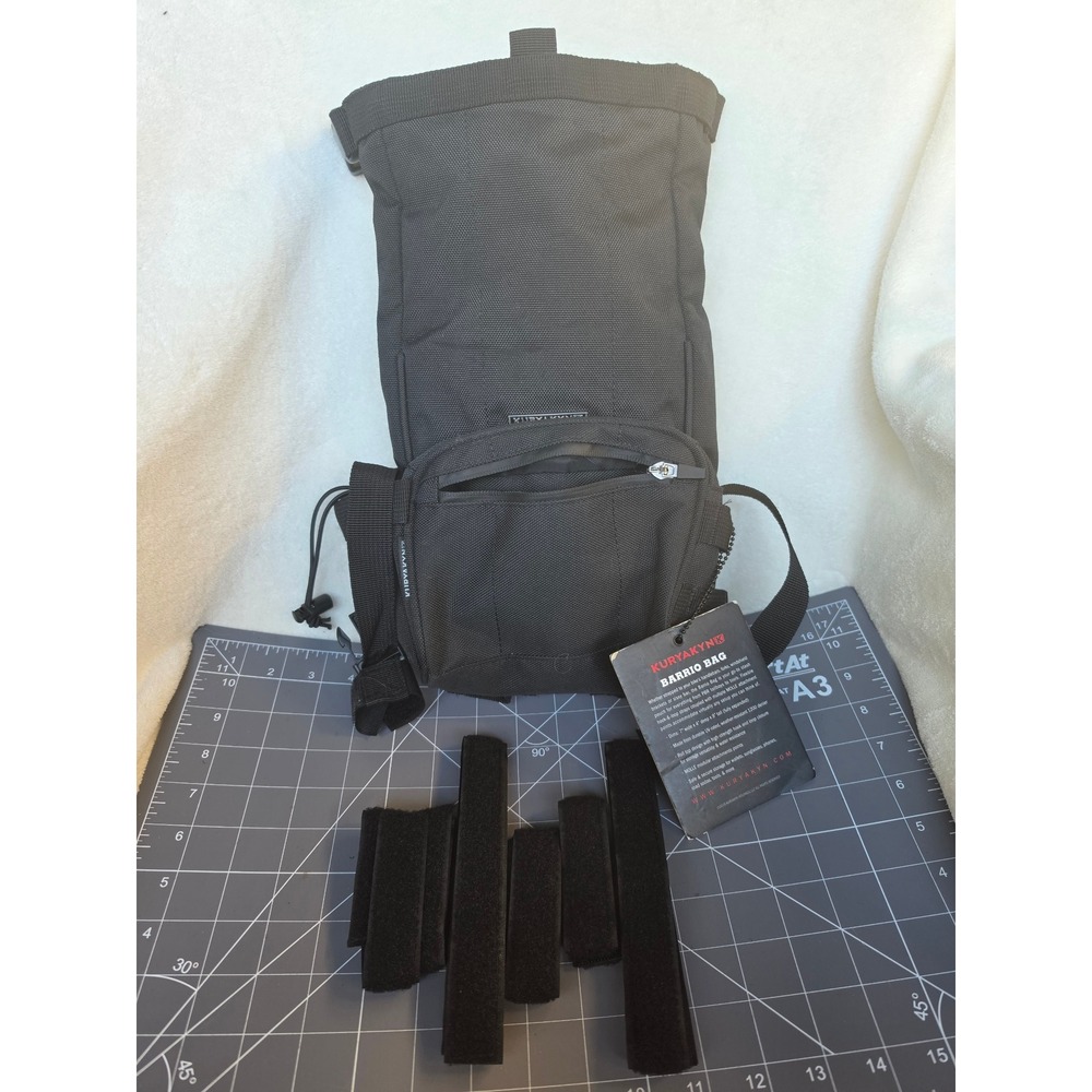 Kuryakyn Barrio Bag Motorcycle Handlebar Fork Sissy Bar Pouch 5212 Black